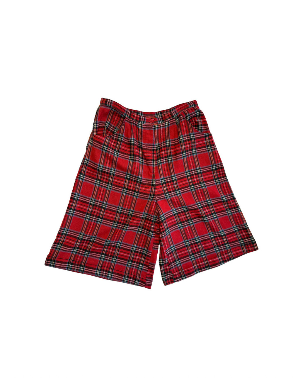 Vintage Plaid Gaucho Pants